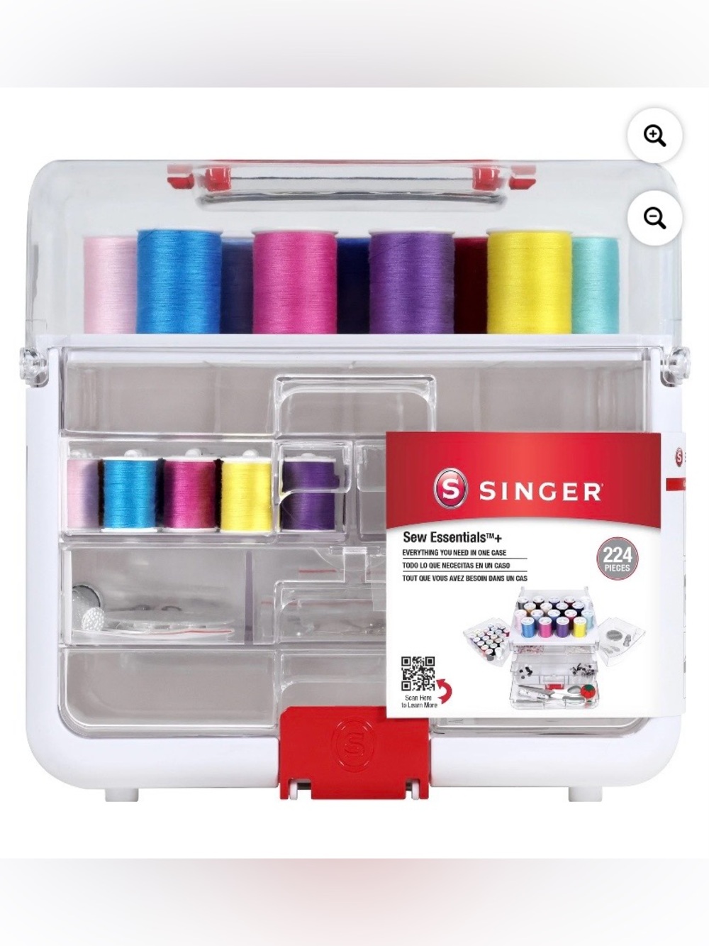Singer Sew Essentials Plus , 224pcs Storage Organizer filled with notions- NWT